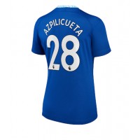 Fotbalové Dres Chelsea Cesar Azpilicueta #28 Dámské Domácí 2022-23 Krátký Rukáv